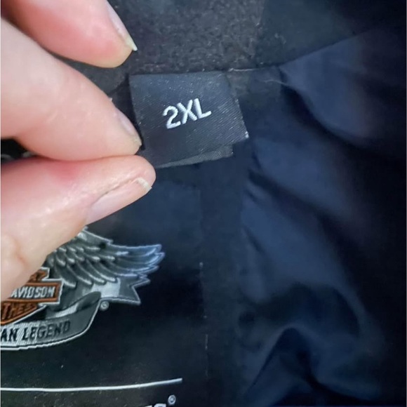 Harley Davidson Willie G Fleece Riding Jacket with Hood 2XL - Picture 8 of 9